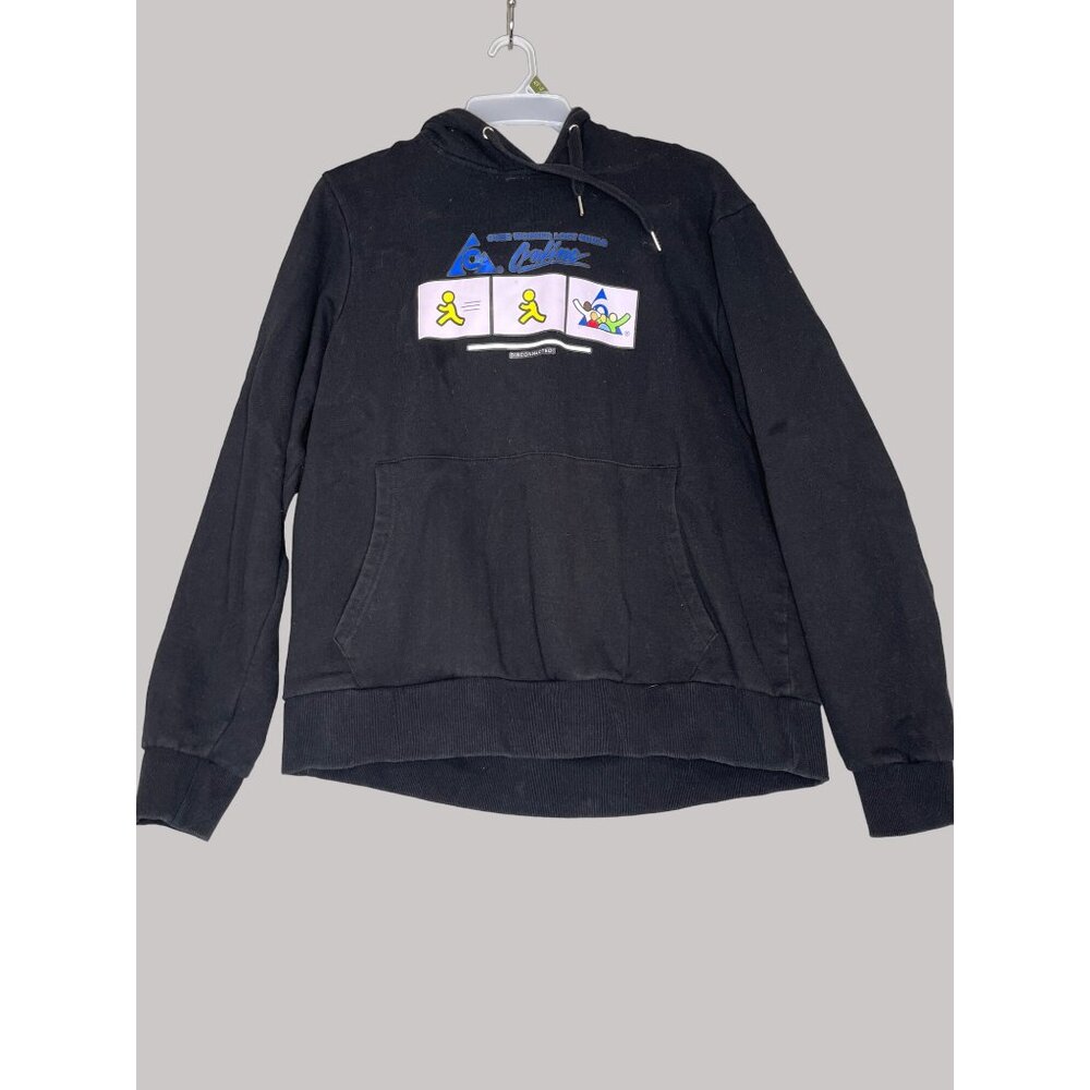 LA Dreamz Hoodie Men XXL Black Over Worked Lost Souls Graphic Streetwear Geek
